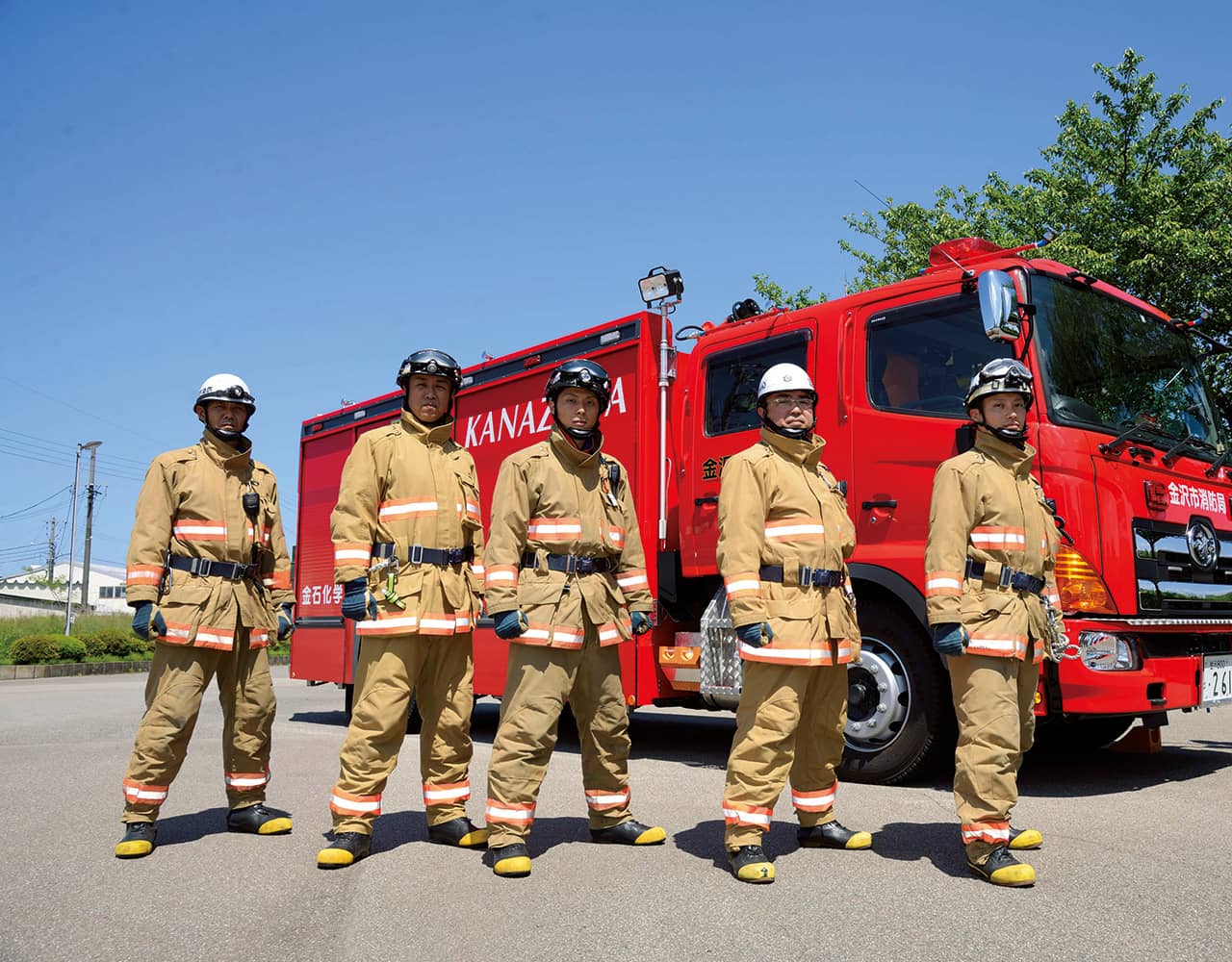 金沢市金石消防署301消防隊。