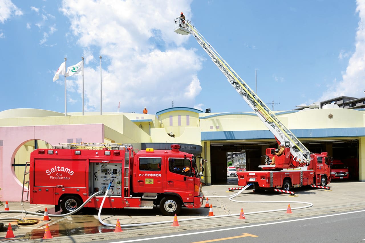 30m級はしご付消防自動車 さいたま市消防局