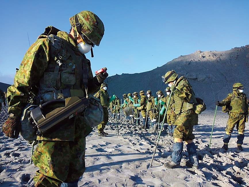 御嶽山噴火災害　陸上自衛隊