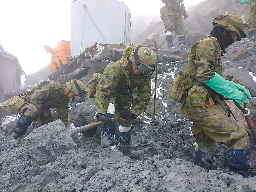 御嶽山噴火災害　陸上自衛隊