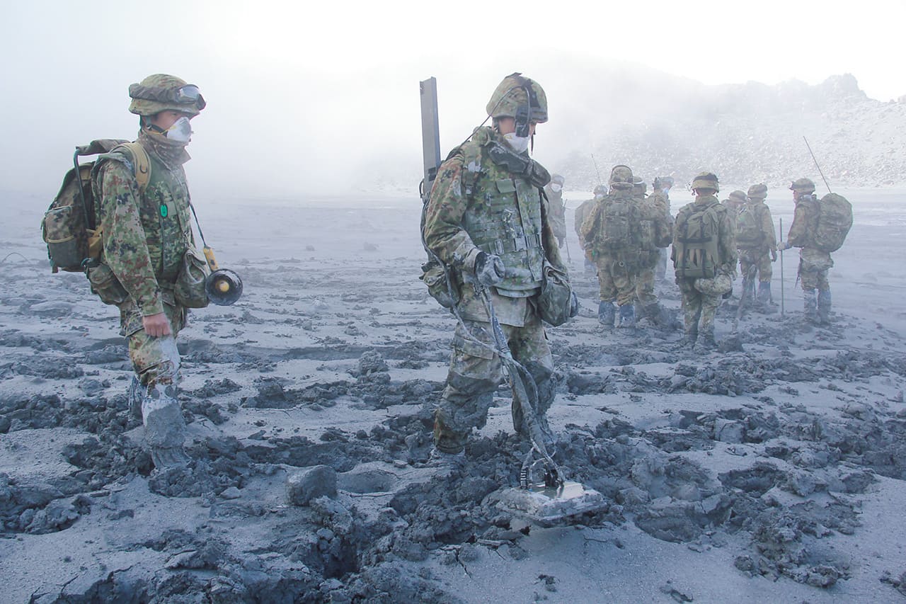 御嶽山噴火災害　陸上自衛隊