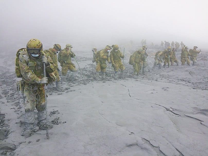 御嶽山噴火災害　陸上自衛隊