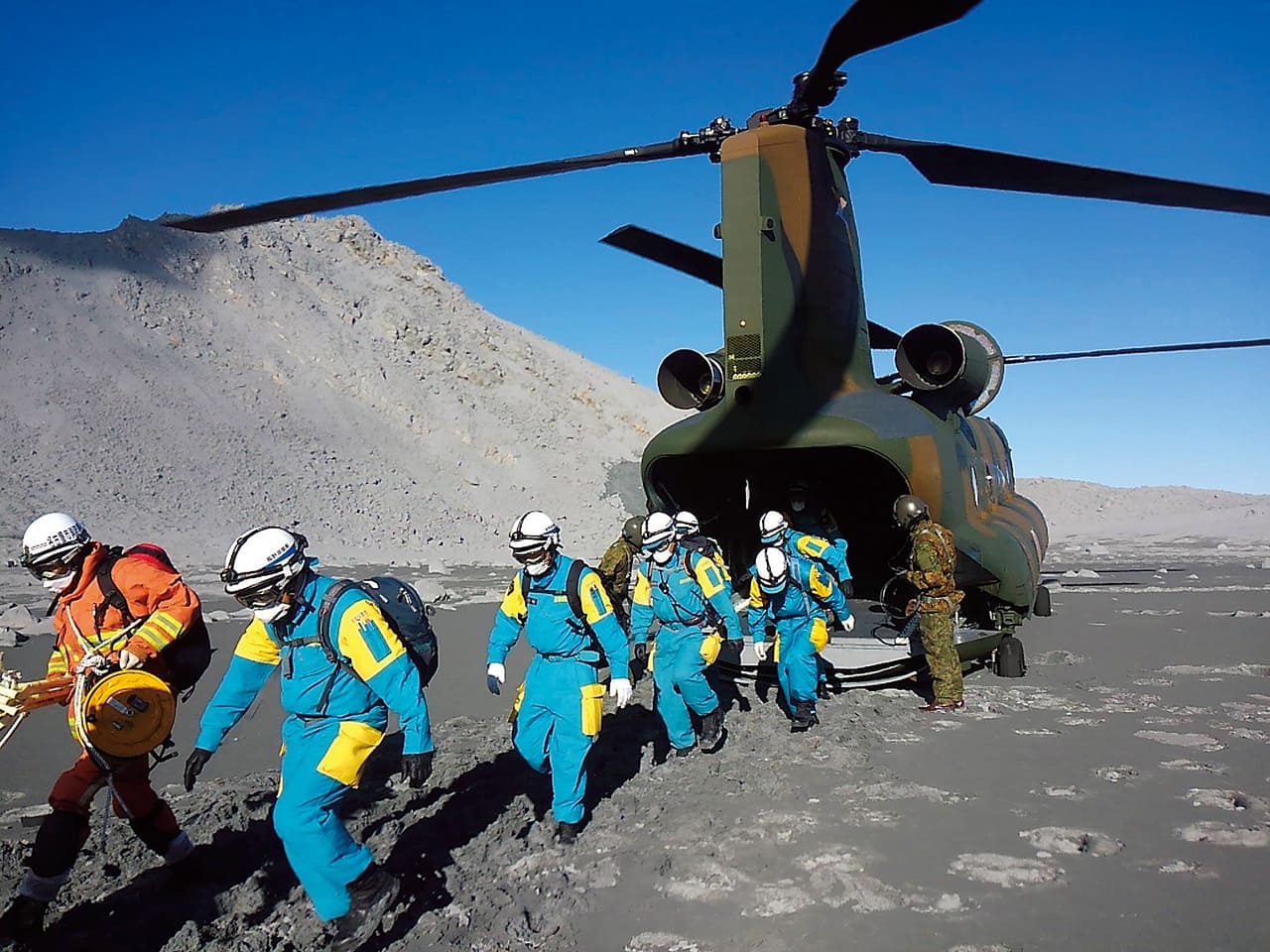 御嶽山噴火災害　陸上自衛隊