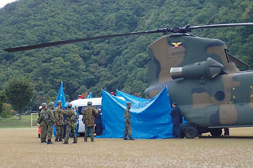 御嶽山噴火災害　陸上自衛隊