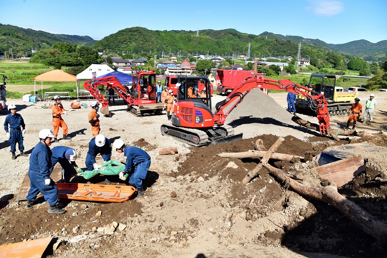 土砂災害連携訓練 駿東伊豆消防本部