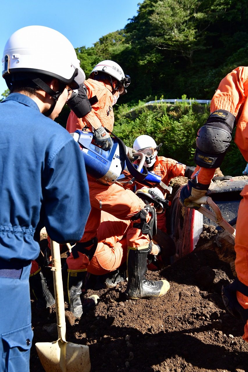 土砂災害連携訓練 駿東伊豆消防本部