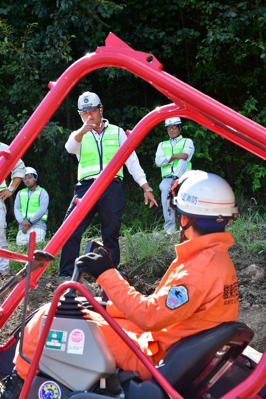 土砂災害連携訓練 駿東伊豆消防本部