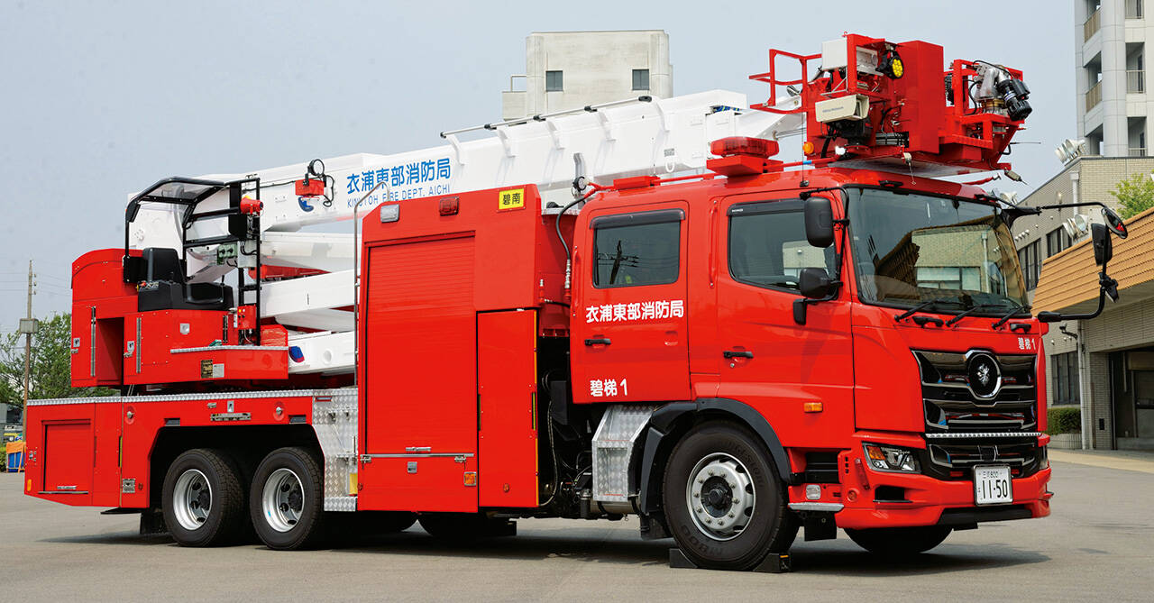 25mΣ型屈折はしご付消防ポンプ自動車 衣浦東部広域連合消防局