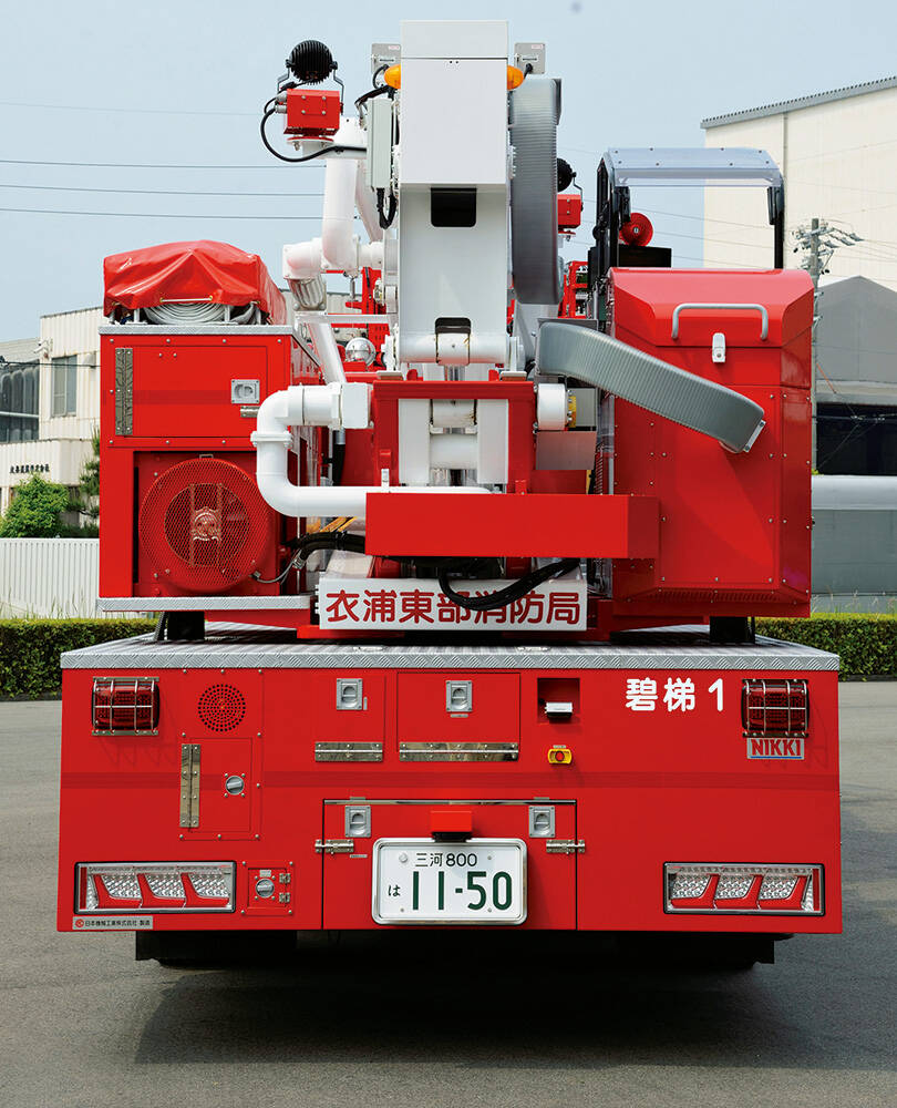 25mΣ型屈折はしご付消防ポンプ自動車 衣浦東部広域連合消防局