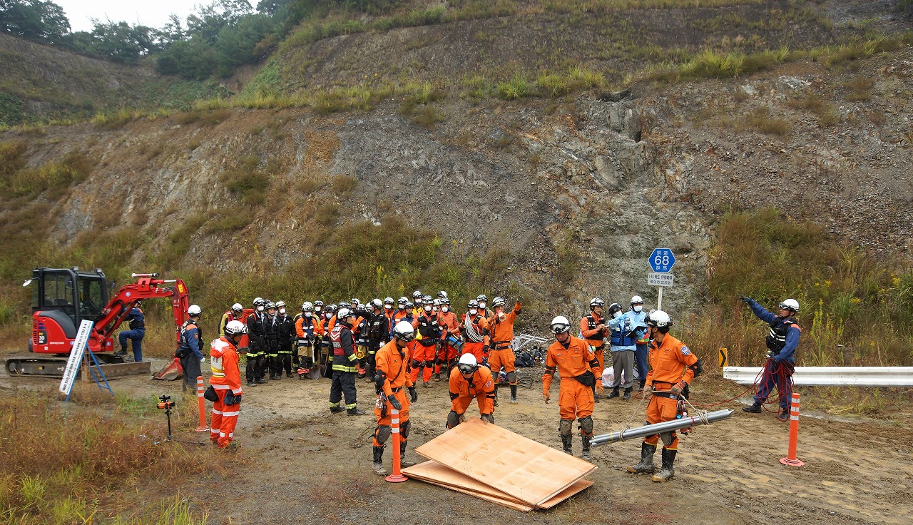 群馬県緊急消防援助隊合同訓練