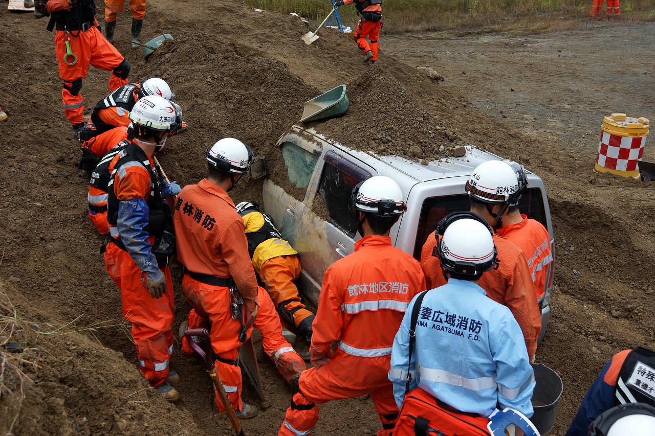 群馬県緊急消防援助隊合同訓練