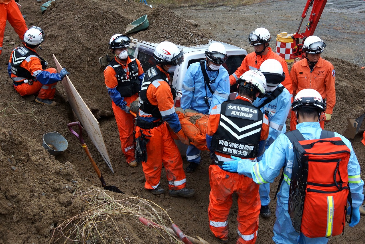 群馬県緊急消防援助隊合同訓練