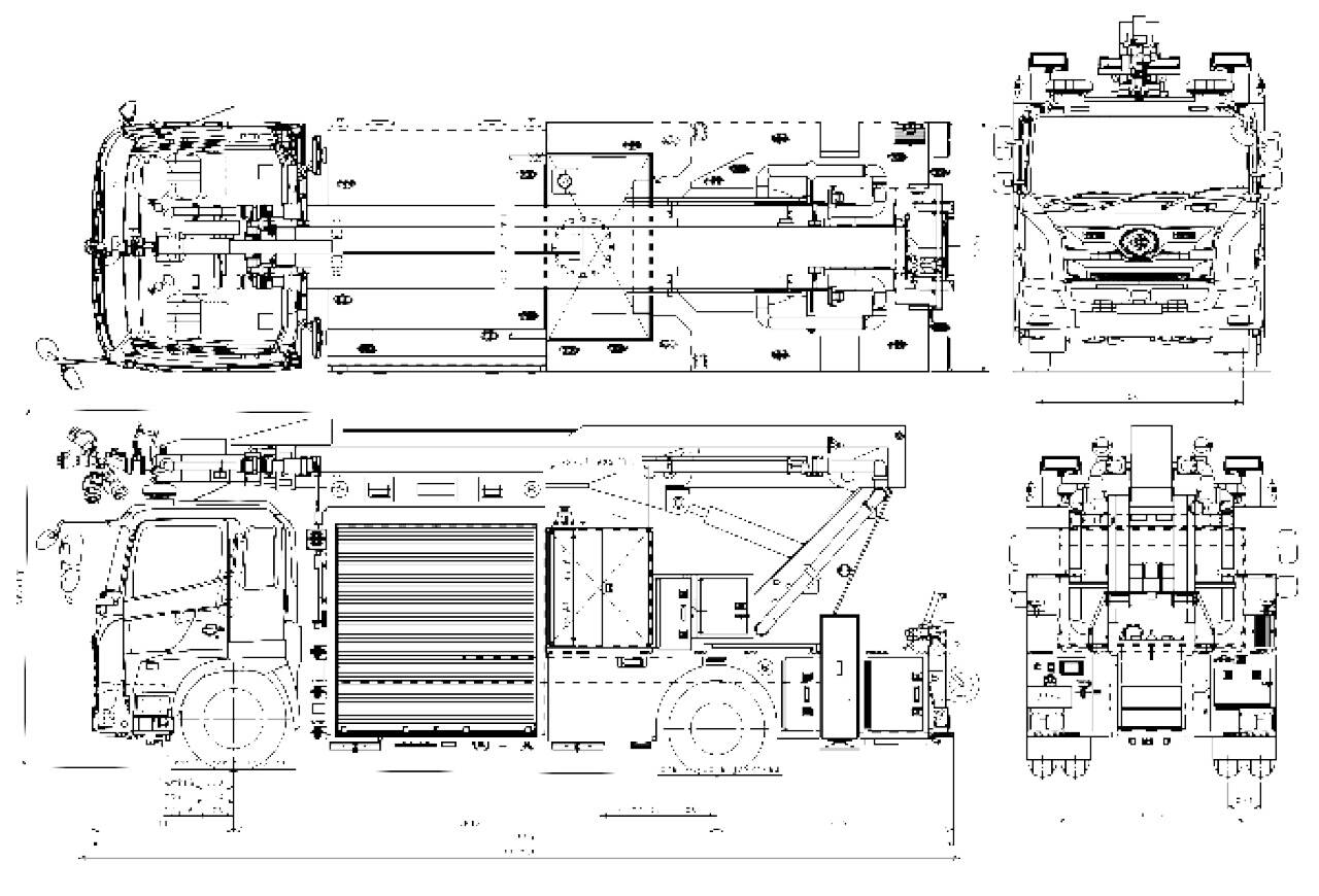 大型化学高所放水車 いわき市消防本部