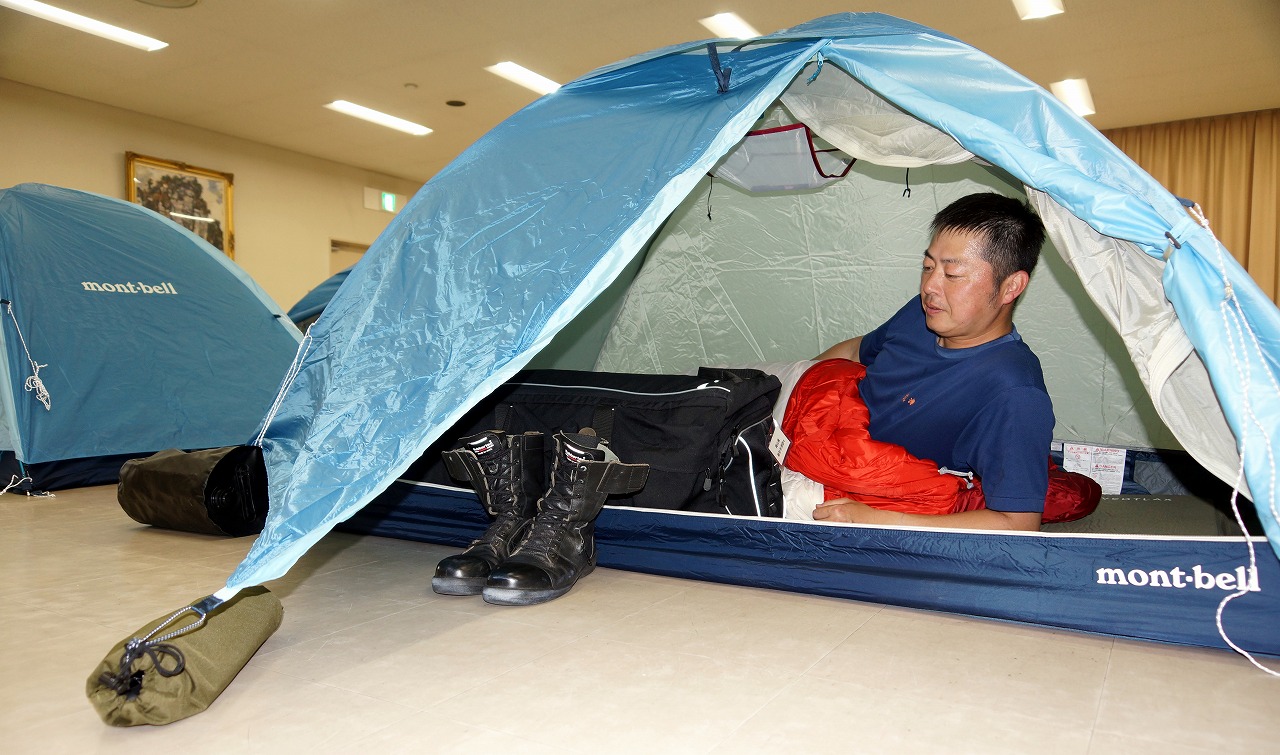 総社市消防本部が個人用テントを導入