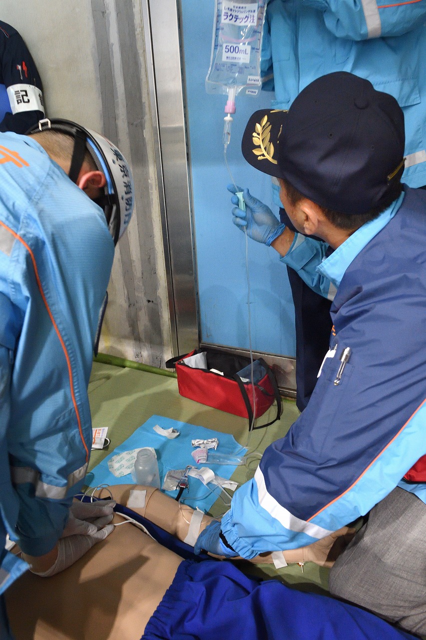 東京消防庁第八消防方面本部 救急訓練効果確認