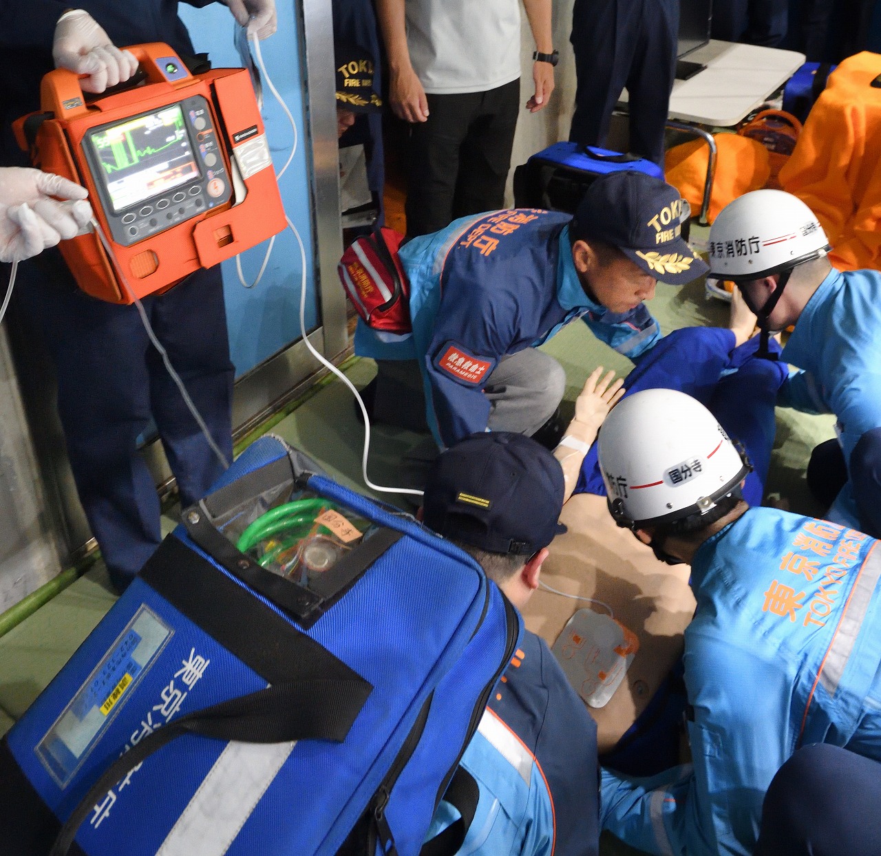 東京消防庁第八消防方面本部 救急訓練効果確認