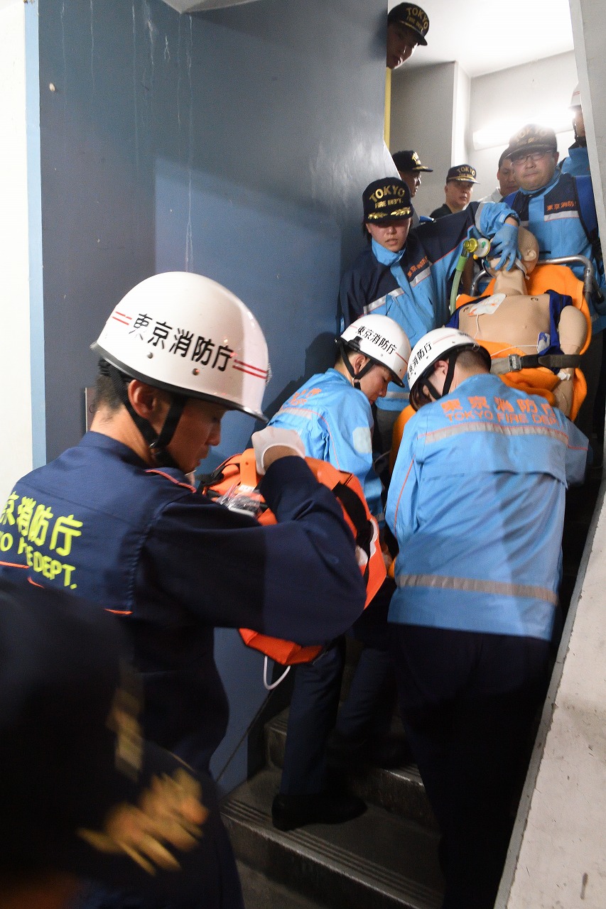 東京消防庁第八消防方面本部 救急訓練効果確認