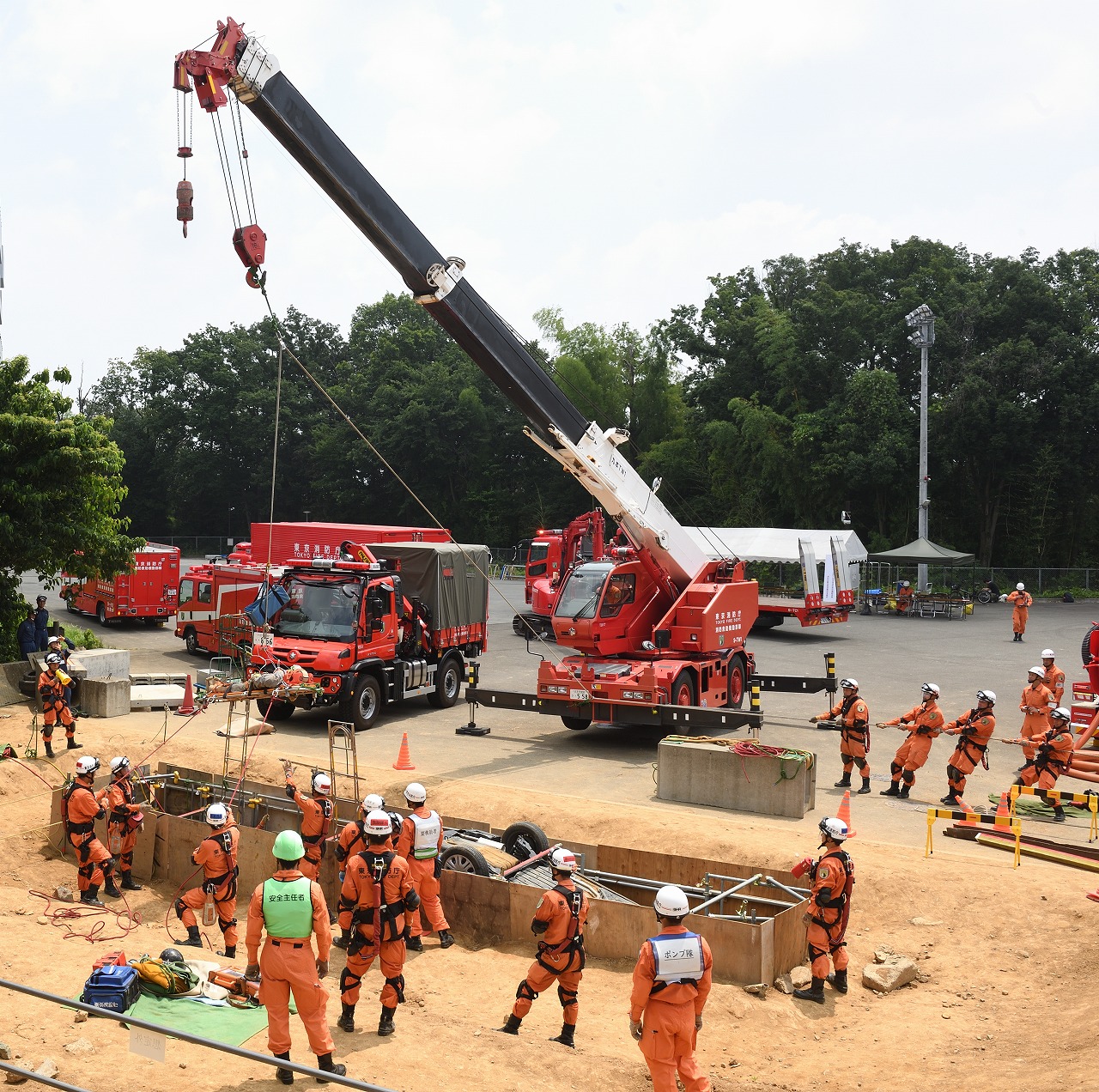 東京消防庁第九消防方面本部消防救助機動部隊 令和7年度消防活動技術訓練効果確認