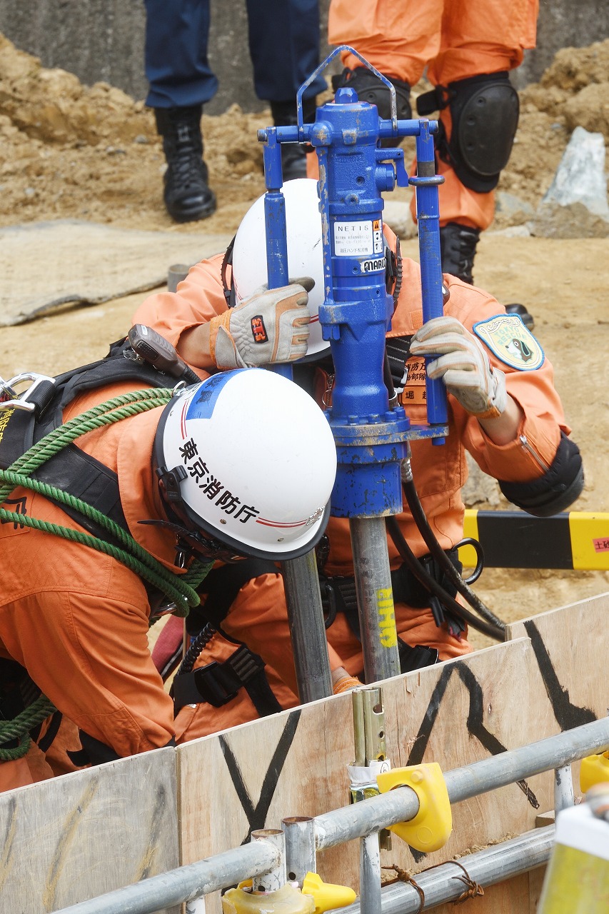 東京消防庁第九消防方面本部消防救助機動部隊 令和7年度消防活動技術訓練効果確認