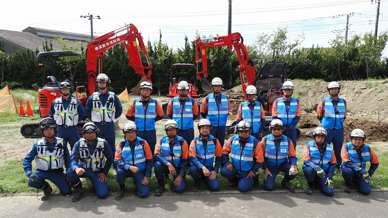 横須賀市消防局 土砂災害対応連携訓練