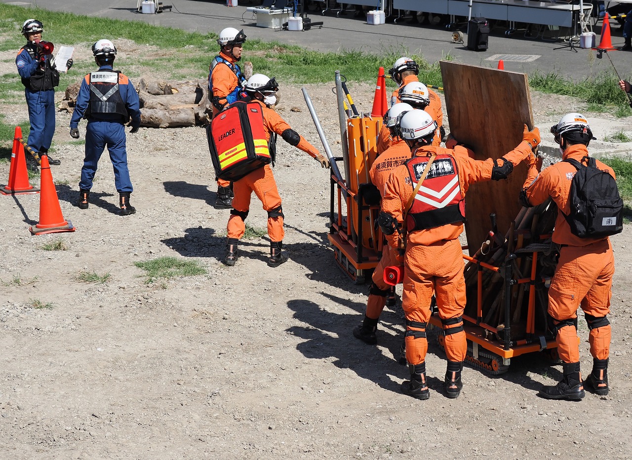 横須賀市消防局 土砂災害対応連携訓練