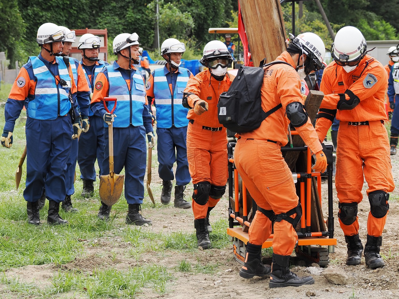 横須賀市消防局 土砂災害対応連携訓練