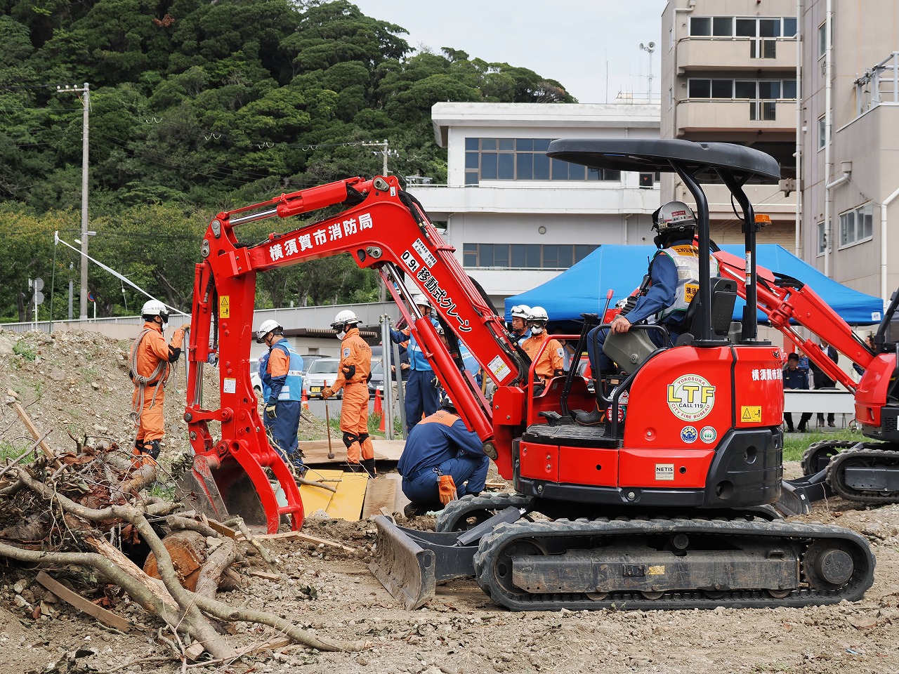 横須賀市消防局 土砂災害対応連携訓練