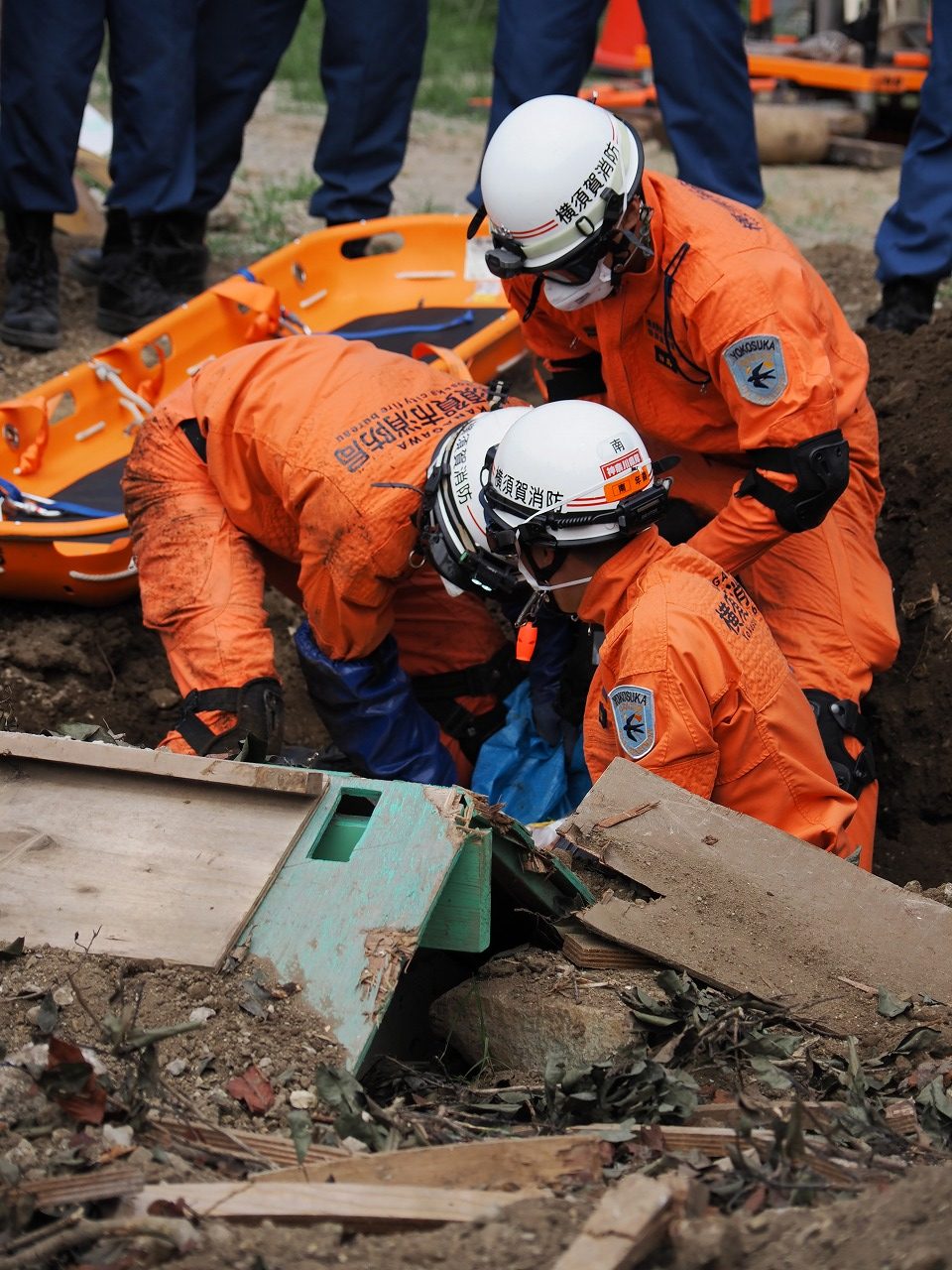 横須賀市消防局 土砂災害対応連携訓練