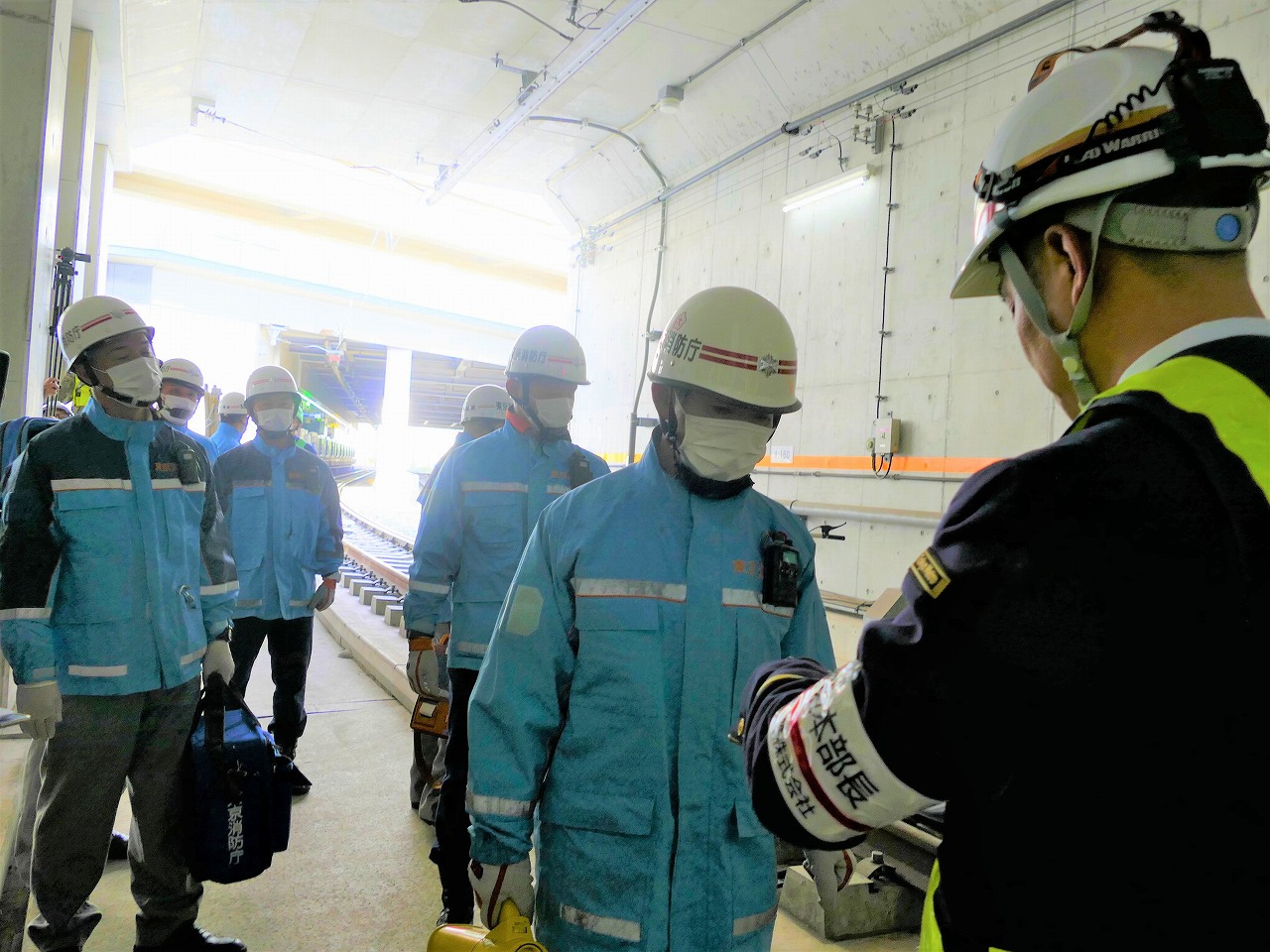 地震による鉄道車両脱線を想定 東京消防庁城東消防署